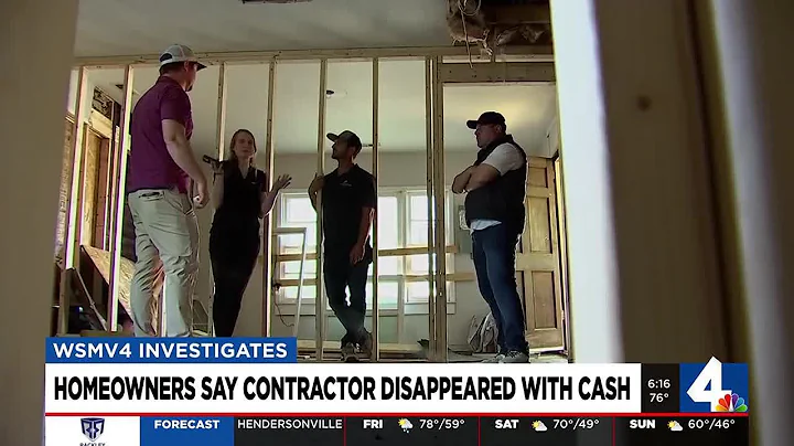 Homeowners say contractor disappeared with cash