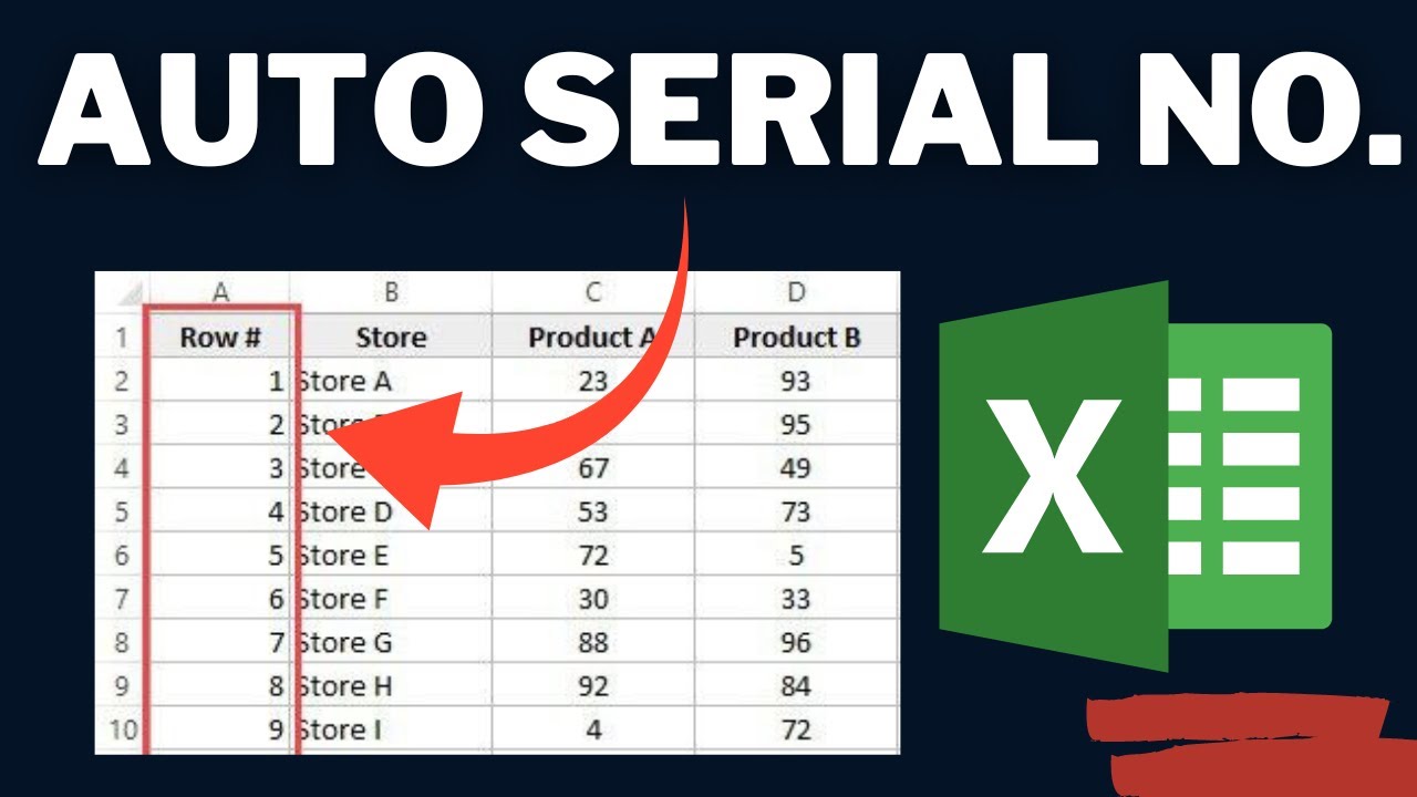 Serial Number Add Format How to Add SERIAL NUMBERS in EXCEL in 5 Seconds - 4 COOL WAYS - YouTube