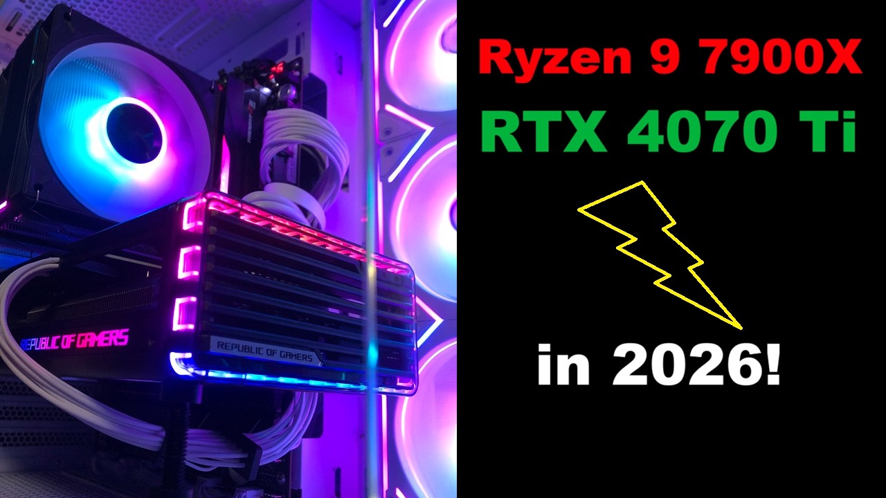 Ryzen 9 7900X & RTX 4070 Ti in 2026! Gaming, rendering, encoding