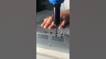 Blind rivet pull riveting effect display #rivet #hardwaretools #how