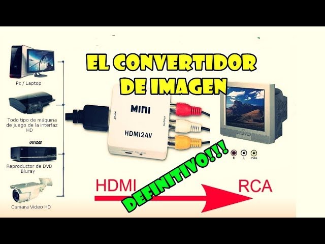 CONVERTIDOR HDMI A RCA
