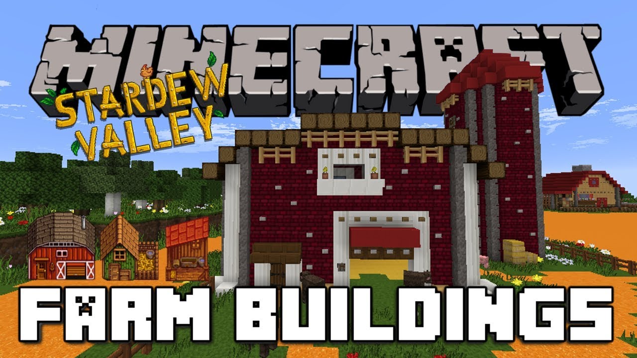 FARM BUILDINGS | Stardew Valley | Minecraft: Let's Build.