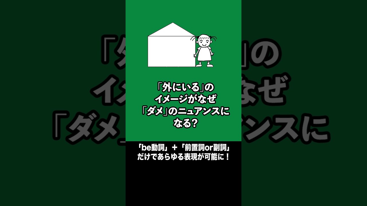 【英会話】"out"は「外にいる」から連想していこう #英語学習 #英語 #英会話