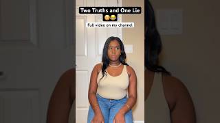 Two Truths and One Lie | Sabrina Cazeau | #actress #comedy #shortvideo #shortsfeed #friendship