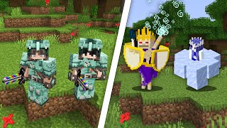 Overpowered WEAPONS VS OP BOSSES MINECRAFT