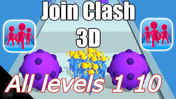 Join Clash 3d Game All levels 1 10 Gameplay Walkthrough #newgame2021 iOS Android