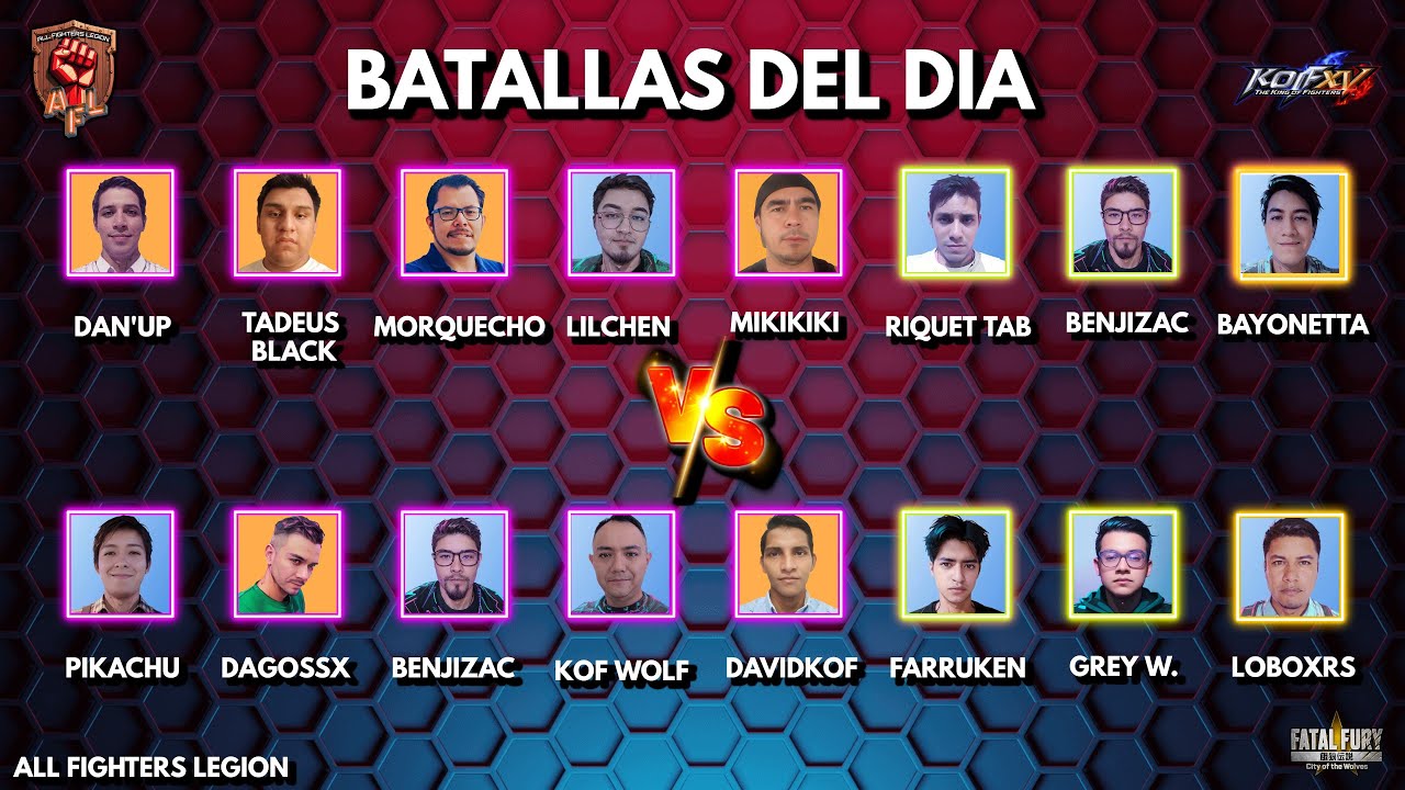 LIGA DE KOF XV Y FATAL FURY!!
