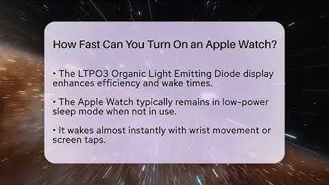 How Fast Can You Turn On an Apple Watch? - Talking Tech Trends