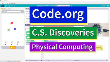 Functions with Parameters Lesson 14.4 Tutorial and Answer Code.org CS Discoveries Physical Computing