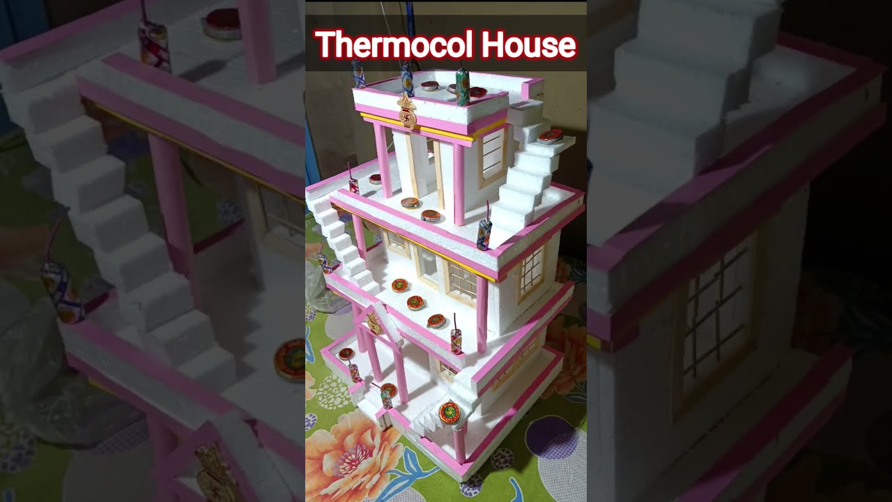 Thermocol House Design Diwali Youtubeshorts Shortsviral Viral Lado Puchhe Song