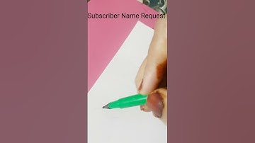 How To Write Bubble Letters | Subscriber Name Request #shorts #ytshorts
