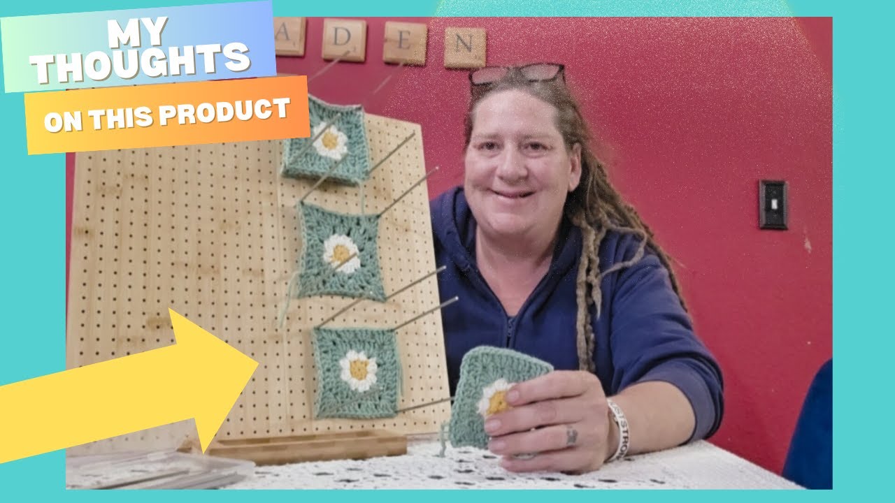 large foldable blocking board for crochet or knit. You'll love using this!