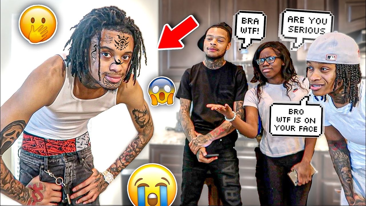 FACE TATTOO PRANK ON JAZZ AND AMVRR *they was roasting me* 🤦🏽‍♂️
