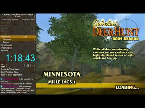 Cabelau0027s Deer Hunt: 2004 Season u0022Any%u0022 speedrun in 2:19:12