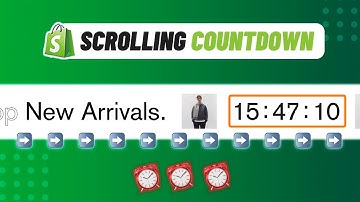 Scrolling Text with Countdown Timer | Shopify No Code Tutorial