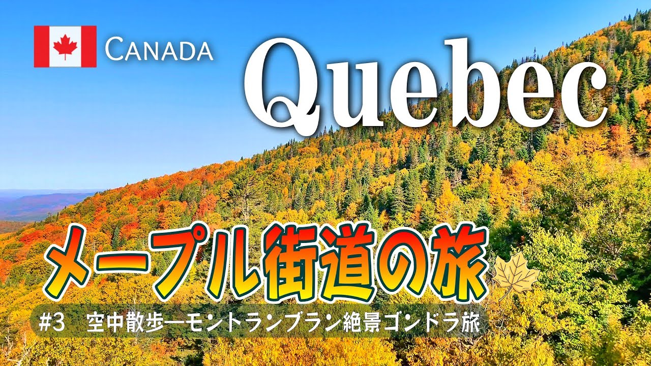 🇨🇦 【ケベック】メープル街道の旅#3　ローレンシャン高原モントランブランの紅葉とモントリオールのノートルダム大聖堂