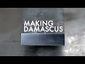 Learning how to forge weld Damascus.