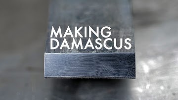 Learning the basics of forge welding Damascus.
