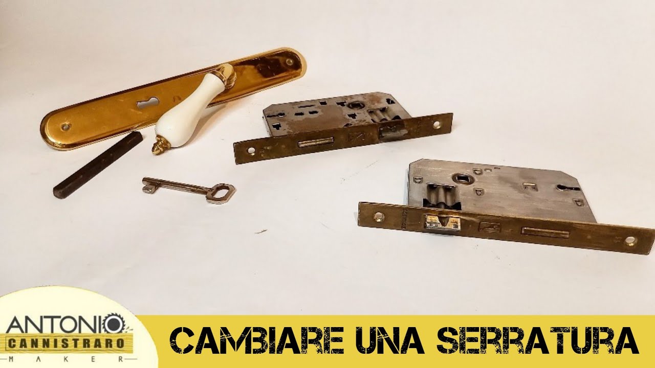 Come sostituire una serratura in una porta da interno - YouTube