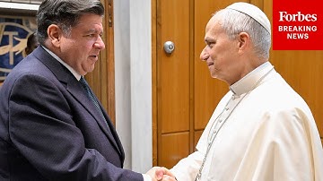 JUST IN: Pope Leo XIV Meets With Pritzker At The Vatican After Slamming Trump Treatment Of Migrants