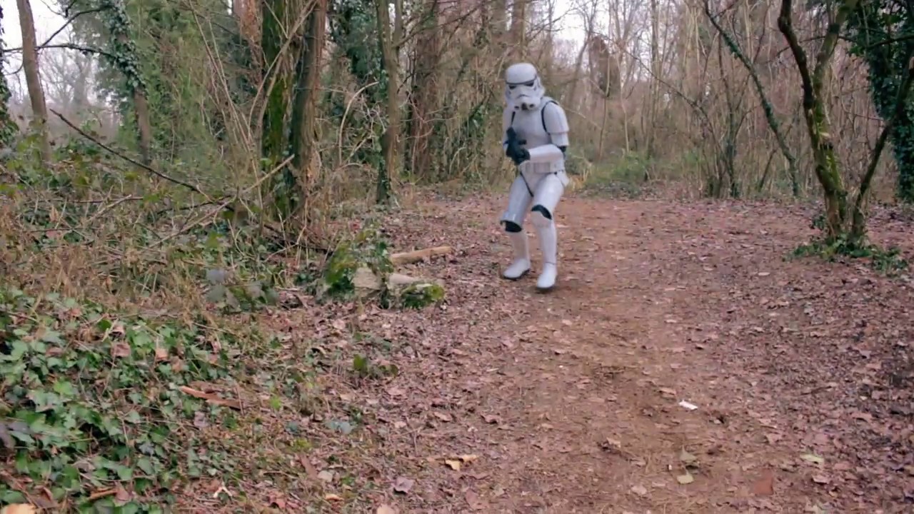 star wars - stormtrooper in the wood - YouTube