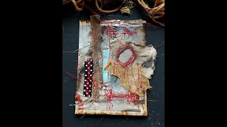 How To - Stitched Scrappy Journal Page