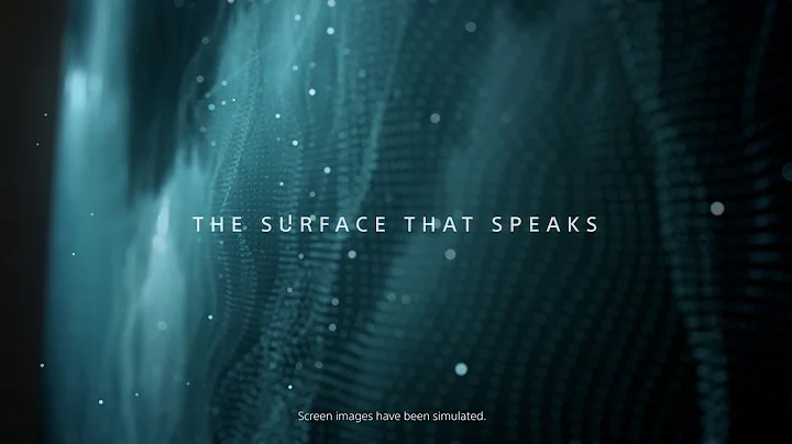 Sony BRAVIA OLED TV:  The world’s first Acoustic Surface TV