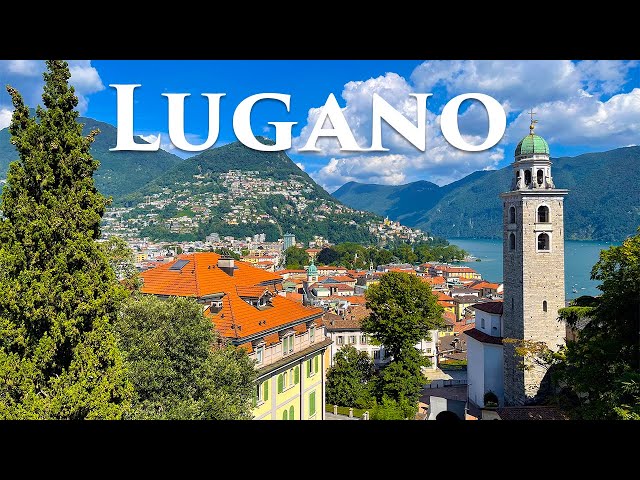 Lugano 4K - Real Life Fairy Tale City in Switzerland - Walking Tour, Travel Vlog