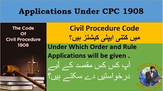 Applications under CPC 1908 | Basics of Vakalat