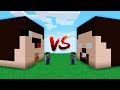 Minecraft Battle: Noob Head House VS Herobrine Head House