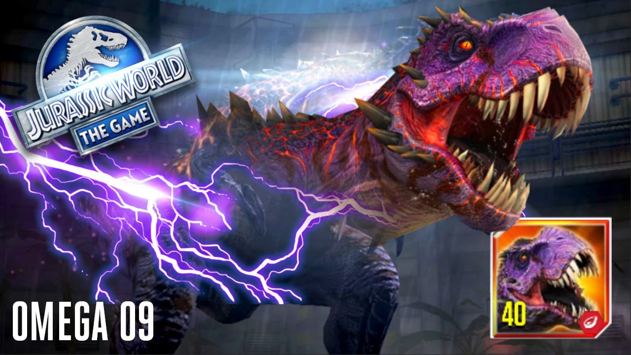 OMEGA 09 BOSS UNLOCK GAMEPLAY PURPLE TYRANNOSAURUS REX DEFENSE