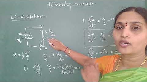 8. Alternating current:  LC oscillations