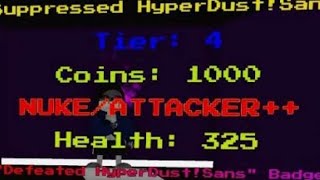 Roblox: Beating HYPERDUST LV99 (Rematch) Sans Game Remake