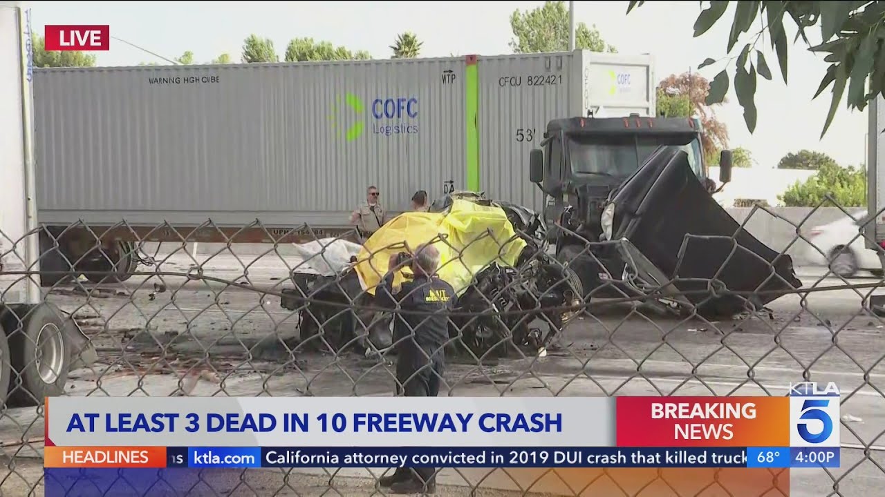 At least 3 dead in massive Southern California freeway pileup