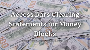 Access Bars Clearing Statements for Money Blocks (With the new Access clearing statement)
