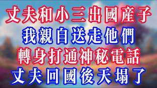 丈夫和小三出國生子，我親自送走他們，轉身打通神秘電話，丈夫回國後天塌了！#老人社 #小說  #小說推文 #生活經驗 #情感故事 #退休生活 #子女孝順 #老人頻道  #自主養老 #幸福人生 #深夜淺讀