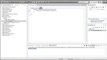 Hello World, Java บน IDE Eclipse