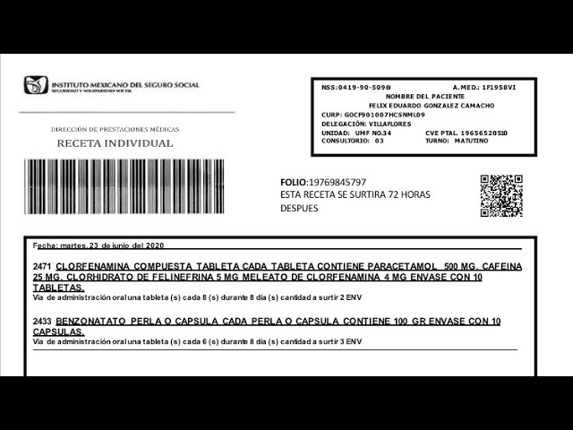 RECETA DEL IMSS (EDITABLE 2023) - YouTube