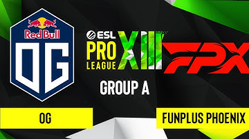 CS:GO - OG vs FunPlus Phoenix [Inferno] Map 3 - ESL Pro League Season 13 - Group A