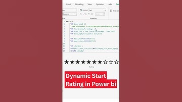 Star Rating in Power BI #shortfeed #shorts