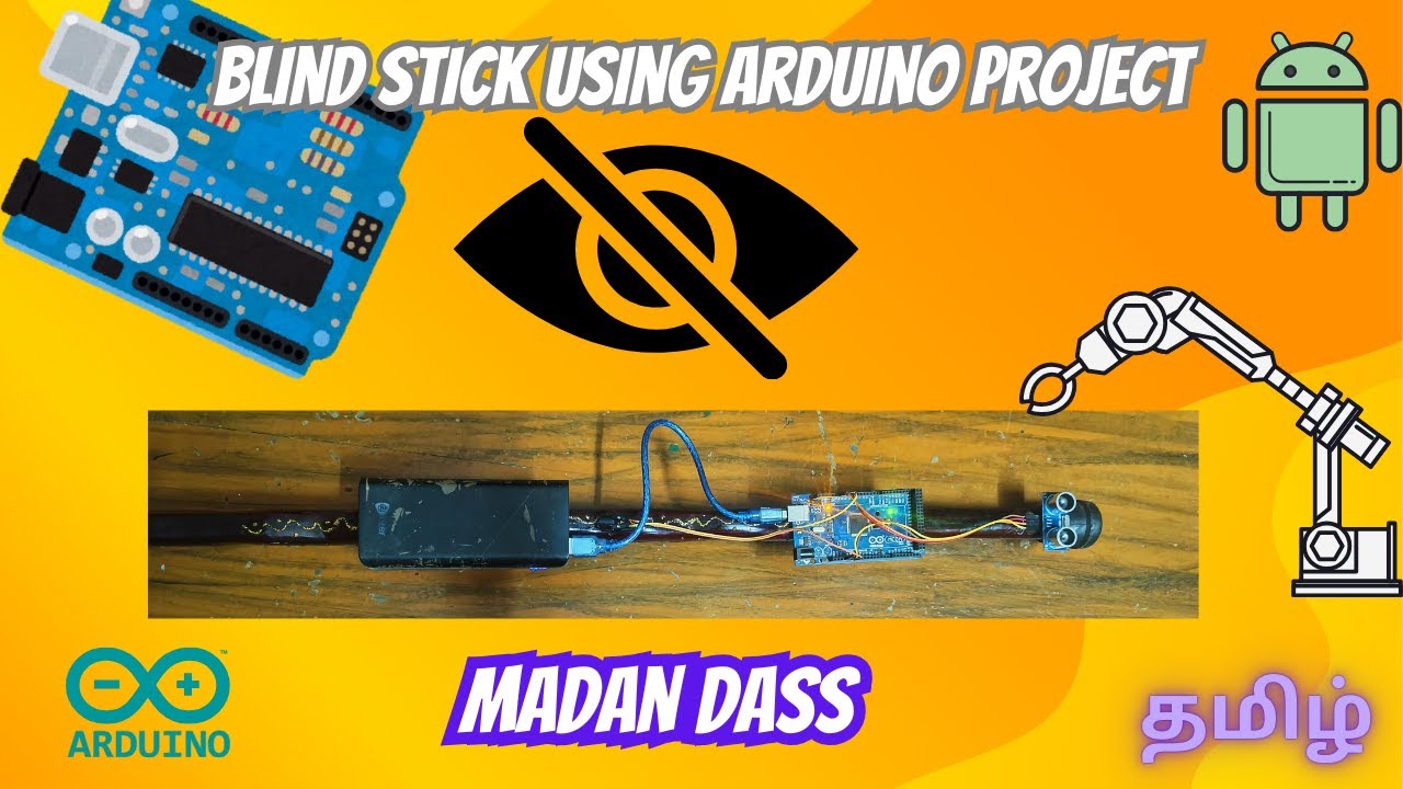 Blind stick using Arduino Finally Revealed using Arduino mega tamil # ...