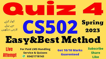 cs502 quiz 4 solution 2023 100% verified answers