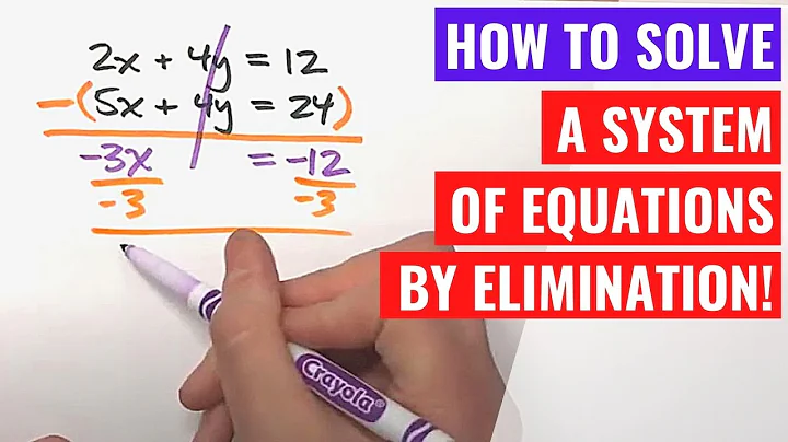 Solving Systems of Equations with Elimination (Subtraction)