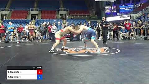 195 Lbs Semifinal - Seth Shumate, Ohio Vs Kolby Fr...