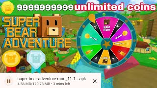 Super bear adventure unlimited coins mod apk in 2024 2x Gameplay