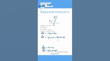 Most Common Edexcel Vectors Exam Questions #gcsemaths #maths #columnvectors #vectors #edexcel