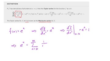 Expansions of Functions - Example 5