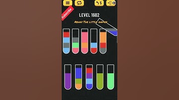 Water sort puzzle level 1602