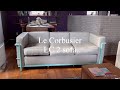 mmis_movie#90デザイナーズ家具 ル・コルビジェ LC2 ソファ カラーパイプ 3人掛け 倉庫から出て来たシリーズ 10年前に入荷したソファの状態 クッションや革の状態も良好 パイプ４箇所傷