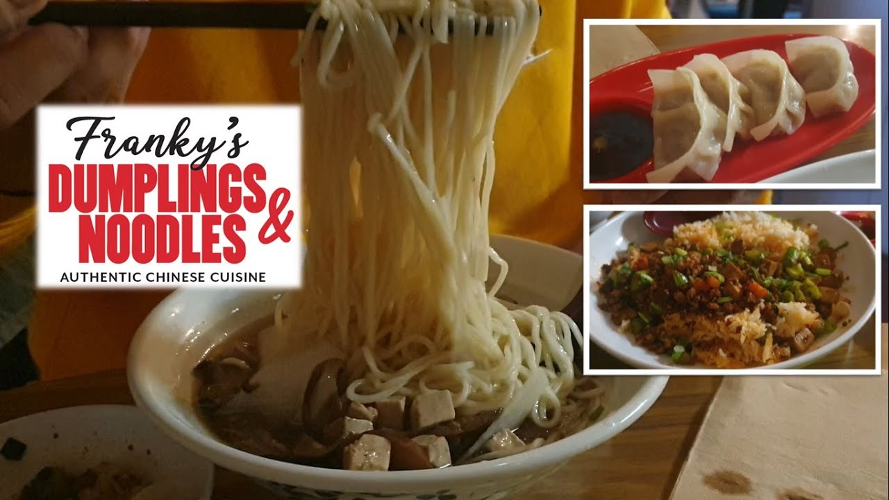 Dinner at Franky's Dumplings & Noodles Newcastle (day 1) YouTube